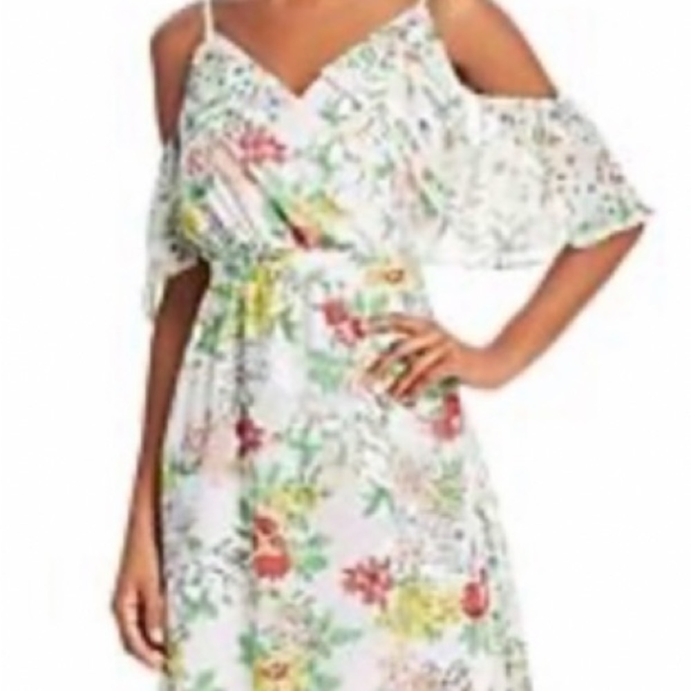 Nanette Lepore Women's Floral Cold Shoulder Dress - Picture 7 of 16
